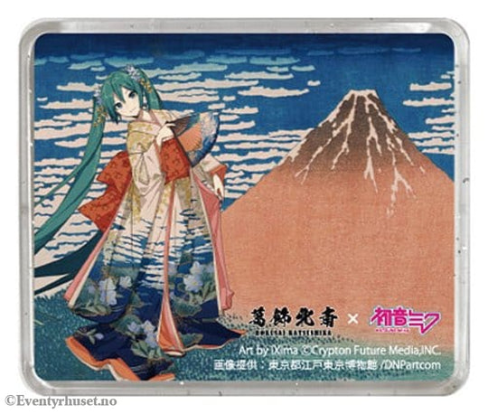 Katsushika Hokusai x Hatsune Miku 3D Magnet Thirty-six Views of Mount Fuji Fine Wind Clear Morning Home & Gifts