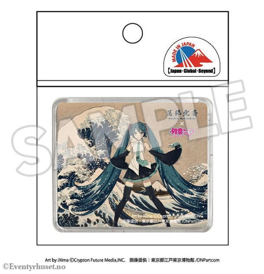 Katsushika Hokusai x Hatsune Miku 3D Magnet Thirty-six Views of Mount Fuji The Great Wave off Kanagawa Home & Gifts