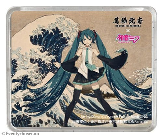 Katsushika Hokusai x Hatsune Miku 3D Magnet Thirty-six Views of Mount Fuji The Great Wave off Kanagawa Home & Gifts