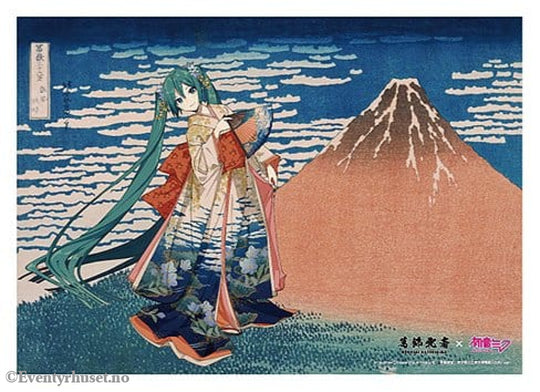 Katsushika Hokusai x Hatsune Miku Acrylic Panel Thirty-six Views of Mount Fuji Fine Wind Clear Morning 30 cm Manga &