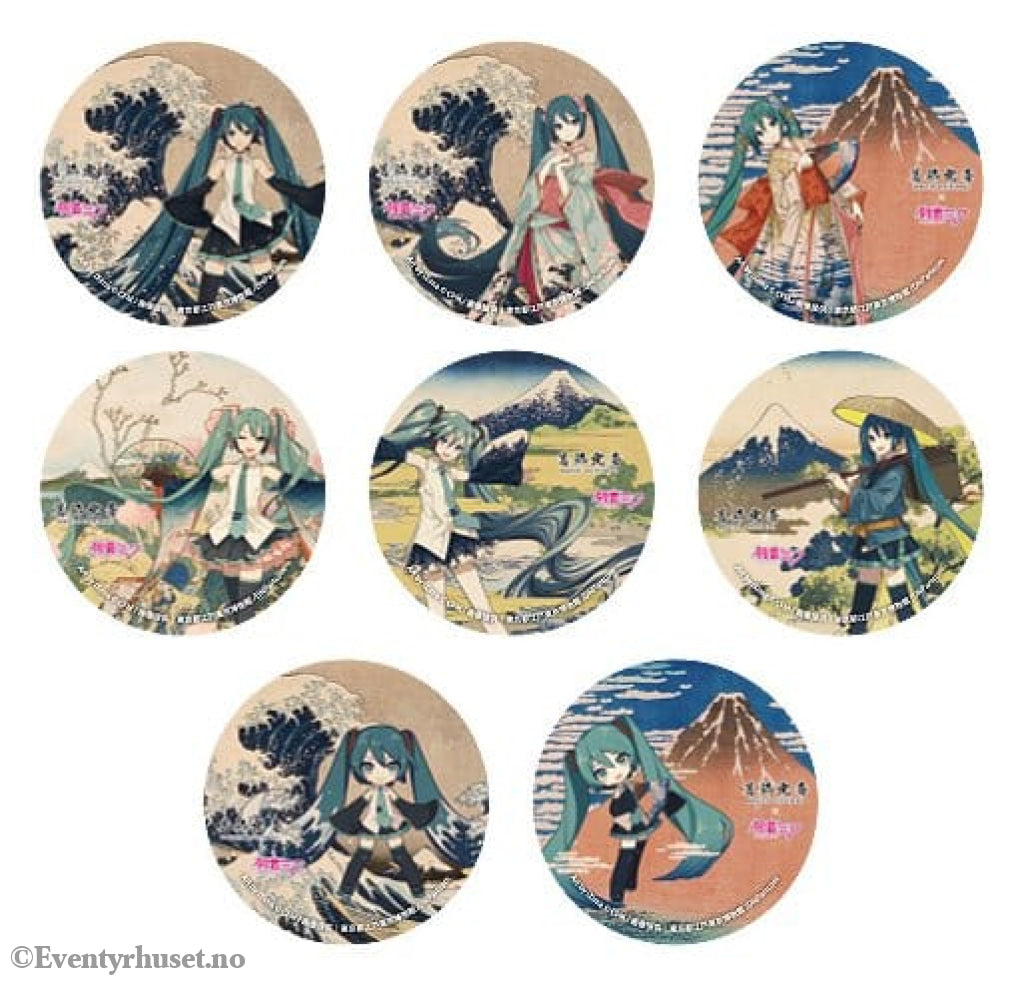Katsushika Hokusai x Hatsune Miku Pins 6 cm Blind Box Assortment (8) Manga & Anime