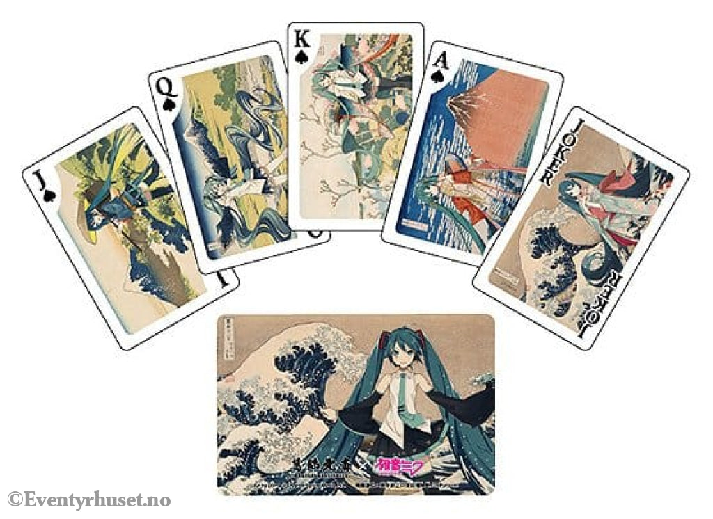 Katsushika Hokusai x Hatsune Miku Playing Cards Games