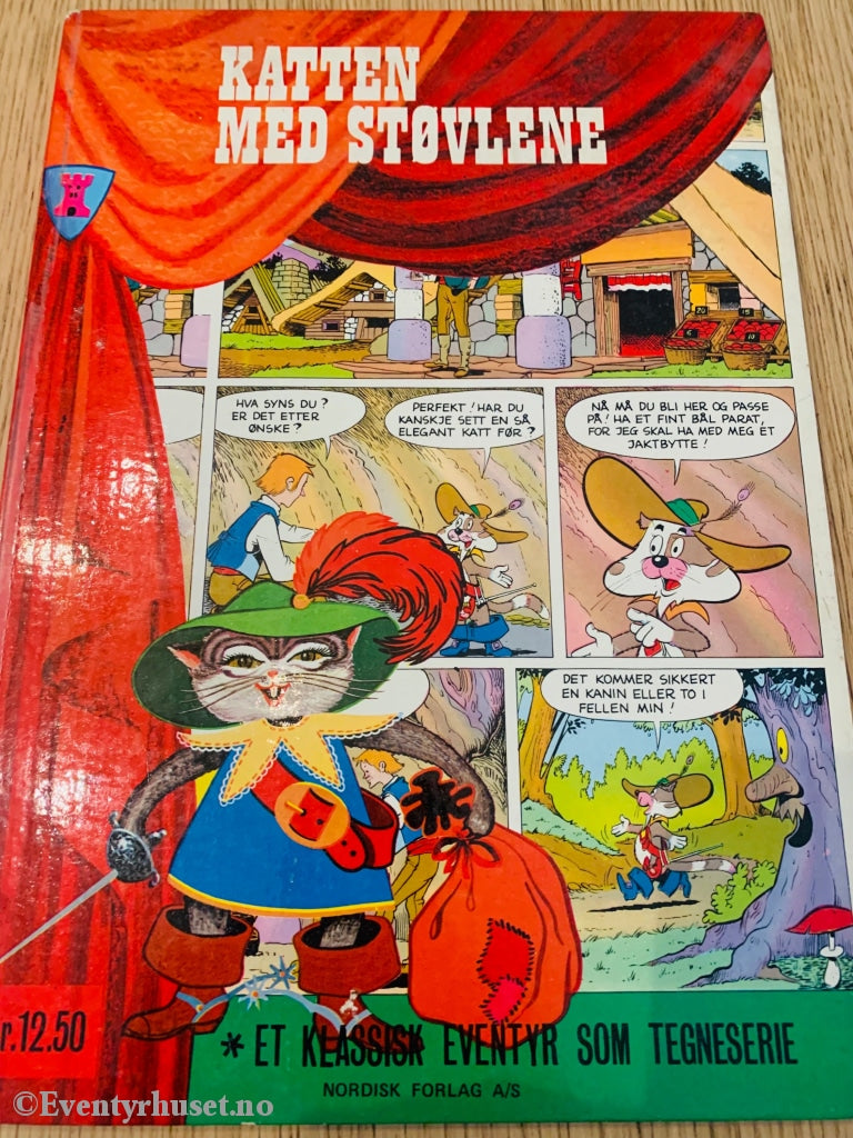 Katten Med Støvlene. Et Klassisk Eventyr Som Tegneserie. 1974. Eventyrbok