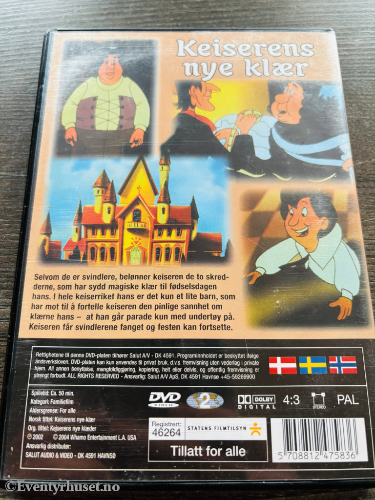 Keiserens nye klær. DVD.