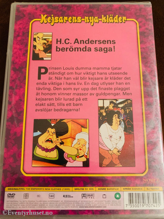 Keiserens Nye Klær (Svensk). Dvd. Ny I Plast! Dvd