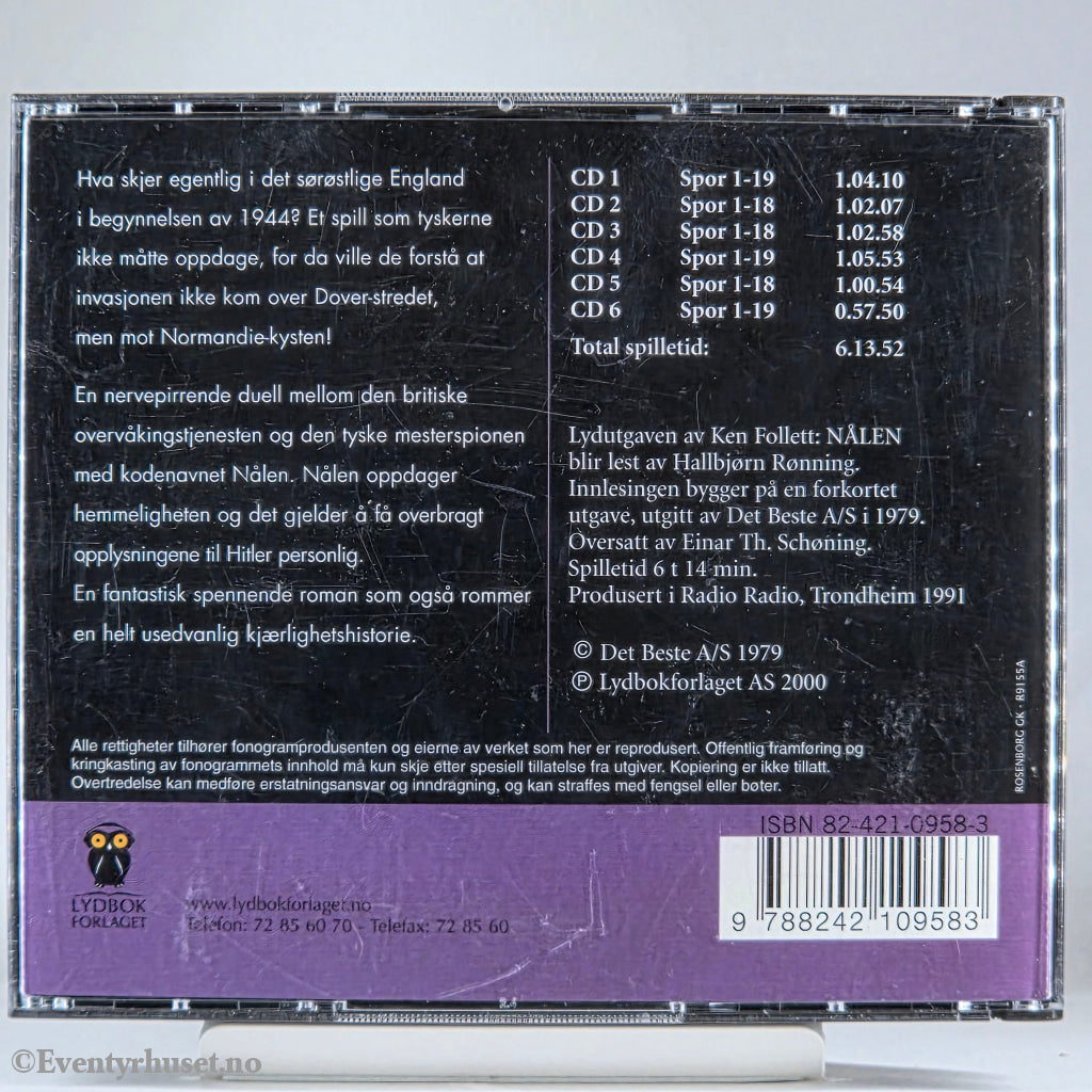 Ken Follett 1978 Nålen. Lydbok på CD.