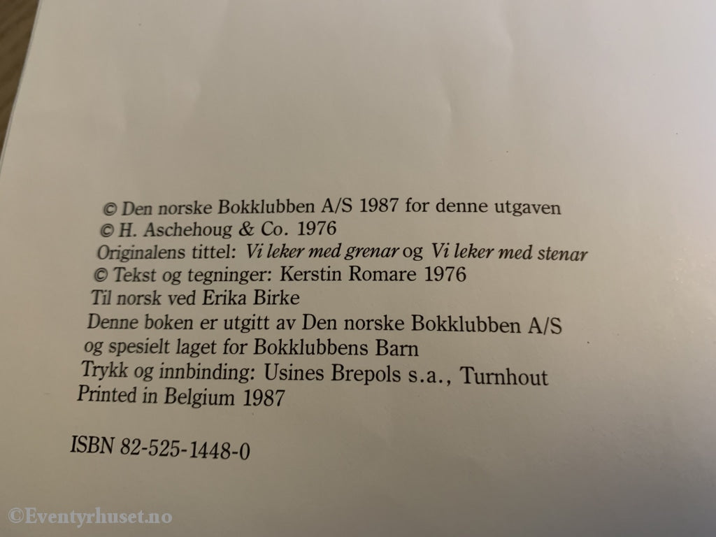 Kerstin Romare. 1976/87. Vi Leker Med Greiner. Steiner. Fortelling