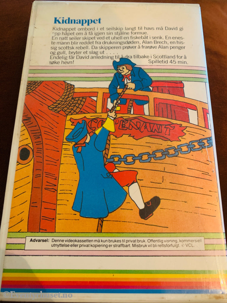 Kidnappet. 1979. VHS Big Box.