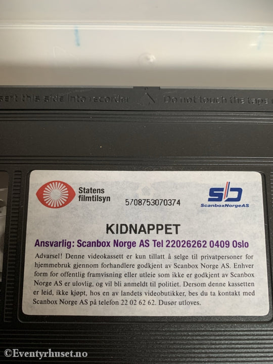 Kidnappet (Eventyrtimen). Vhs. Vhs