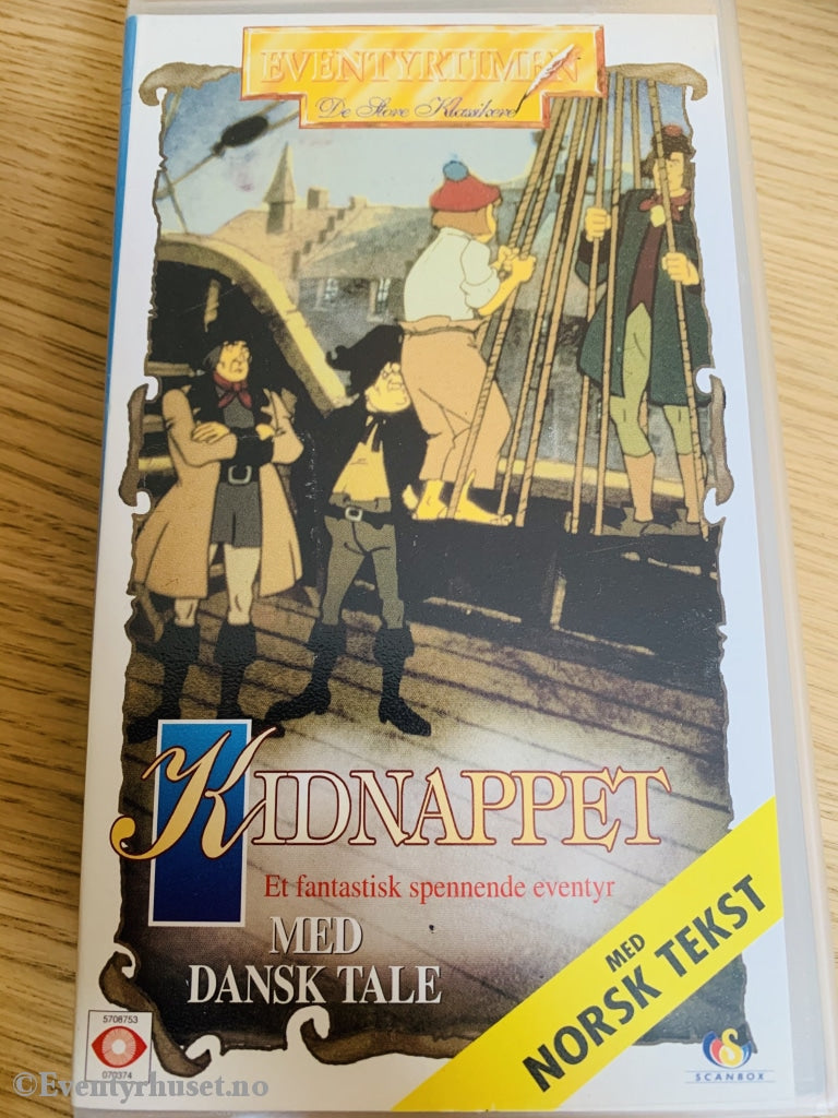 Kidnappet (Eventyrtimen). Vhs. Vhs