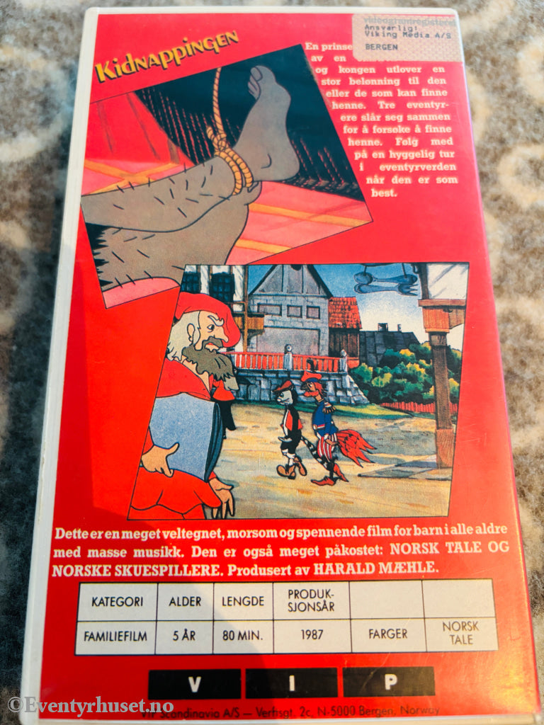 Kidnappingen. 1987. VHS. VHS Big Box