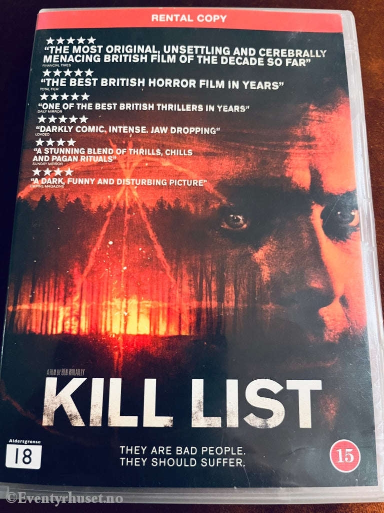 Kill List. Dvd Leiefilm.
