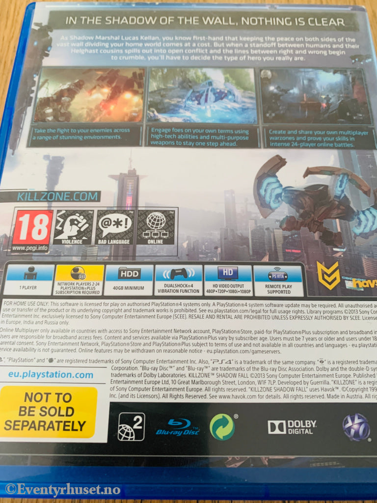 Killzone: Shadow Fall. PS4.