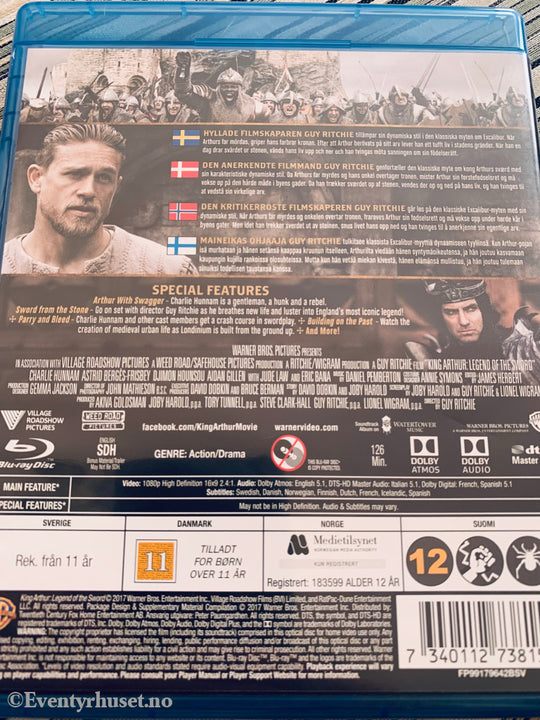 King Arthur - Legend Of The Sword. 2017. Blu-Ray. Blu-Ray Disc