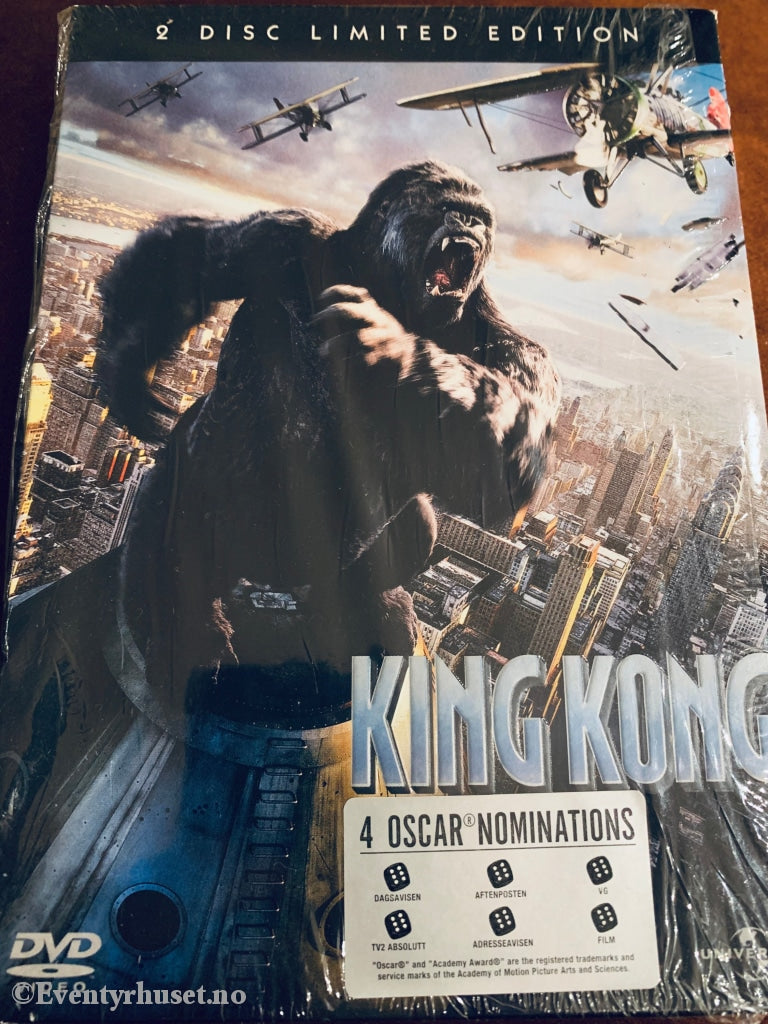 King Kong. 2006. Dvd. Ny I Åpnet Plast! Dvd