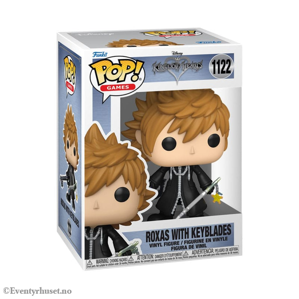 Kingdom Hearts POP! Games Vinyl Figure Roxas w/Keyblades 9 cm Collectibles
