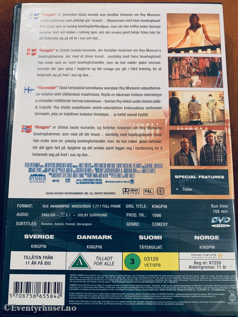 Kingpin. 1996. Dvd. Dvd
