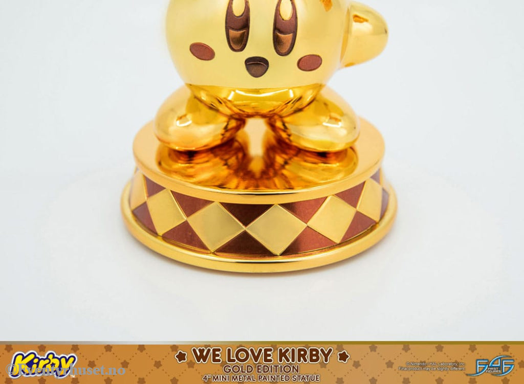 Kirby DieCast Statue We Love Kirby Gold Edition 10 cm Collectibles