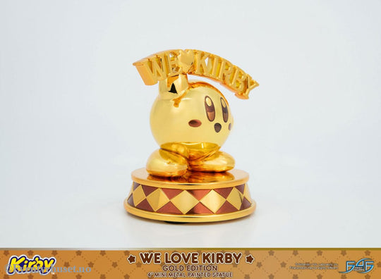 Kirby DieCast Statue We Love Kirby Gold Edition 10 cm Collectibles