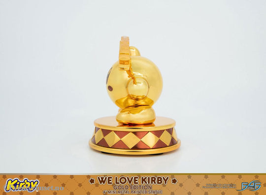 Kirby DieCast Statue We Love Kirby Gold Edition 10 cm Collectibles