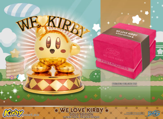 Kirby DieCast Statue We Love Kirby Gold Edition 10 cm Collectibles