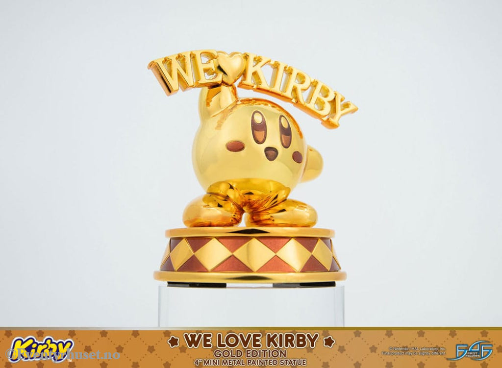 Kirby DieCast Statue We Love Kirby Gold Edition 10 cm Collectibles