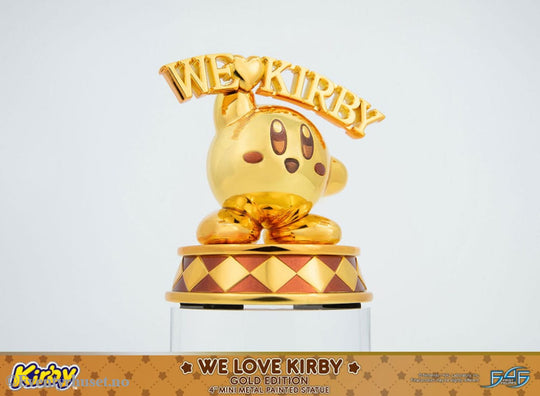 Kirby DieCast Statue We Love Kirby Gold Edition 10 cm Collectibles