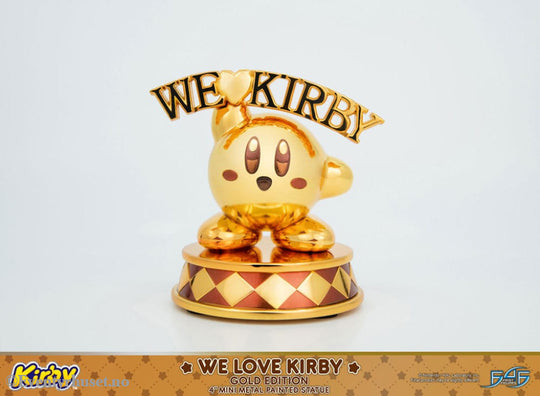 Kirby DieCast Statue We Love Kirby Gold Edition 10 cm Collectibles