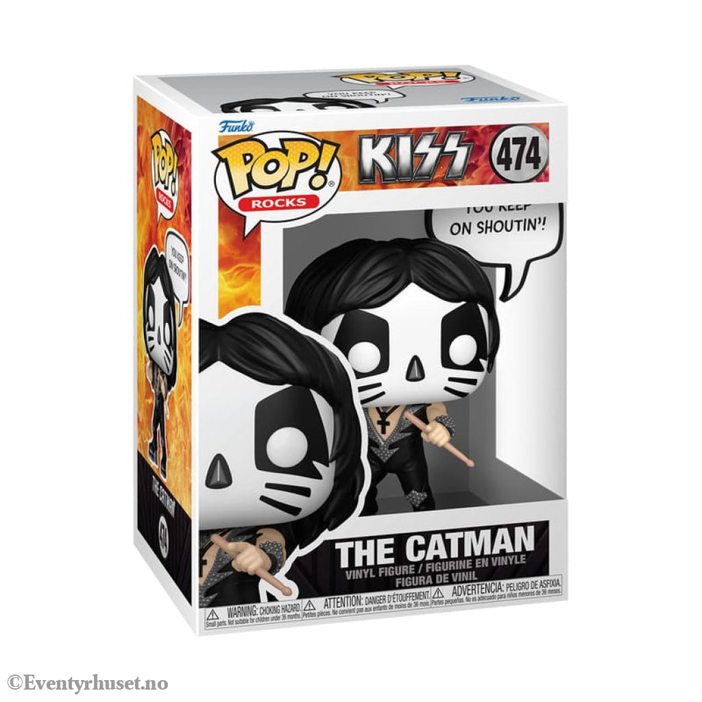 KISS POP! Sayings Vinyl Figure The Catman(R&R All Night) 9 cm Collectibles