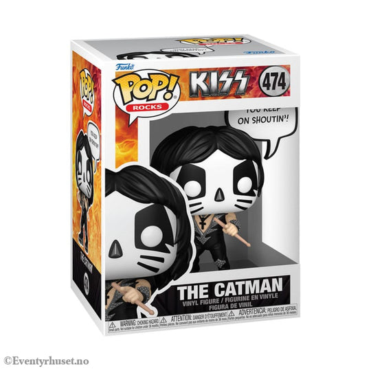 KISS POP! Sayings Vinyl Figure The Catman(R&R All Night) 9 cm Collectibles