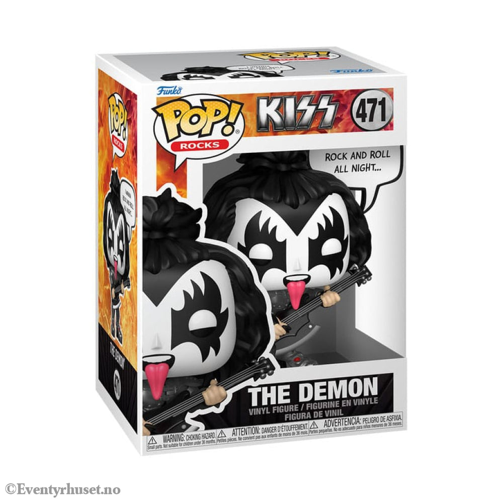 KISS POP! Sayings Vinyl Figure The Demon(R&R All Night) 9 cm Collectibles