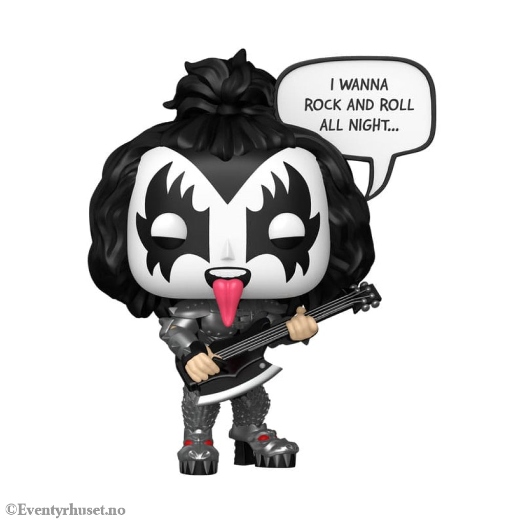 KISS POP! Sayings Vinyl Figure The Demon(R&R All Night) 9 cm Collectibles