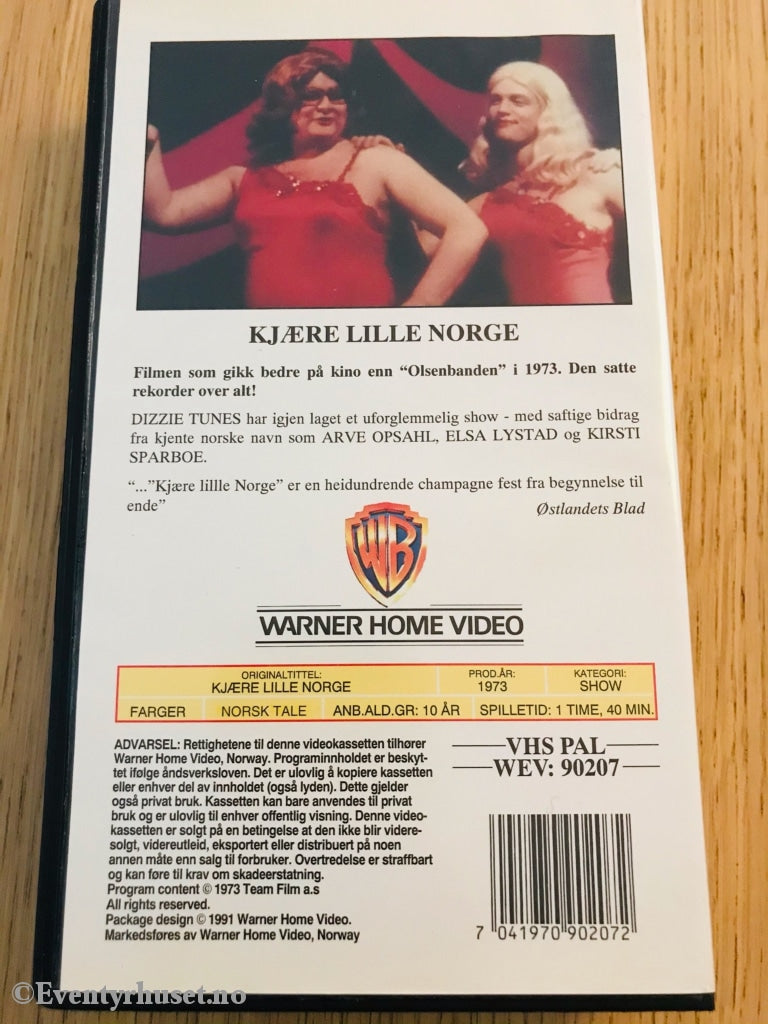 Kjære Lille Norge. 1973. Vhs. Vhs
