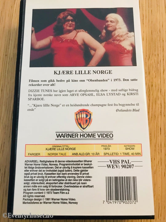 Kjære Lille Norge. 1973. Vhs. Vhs