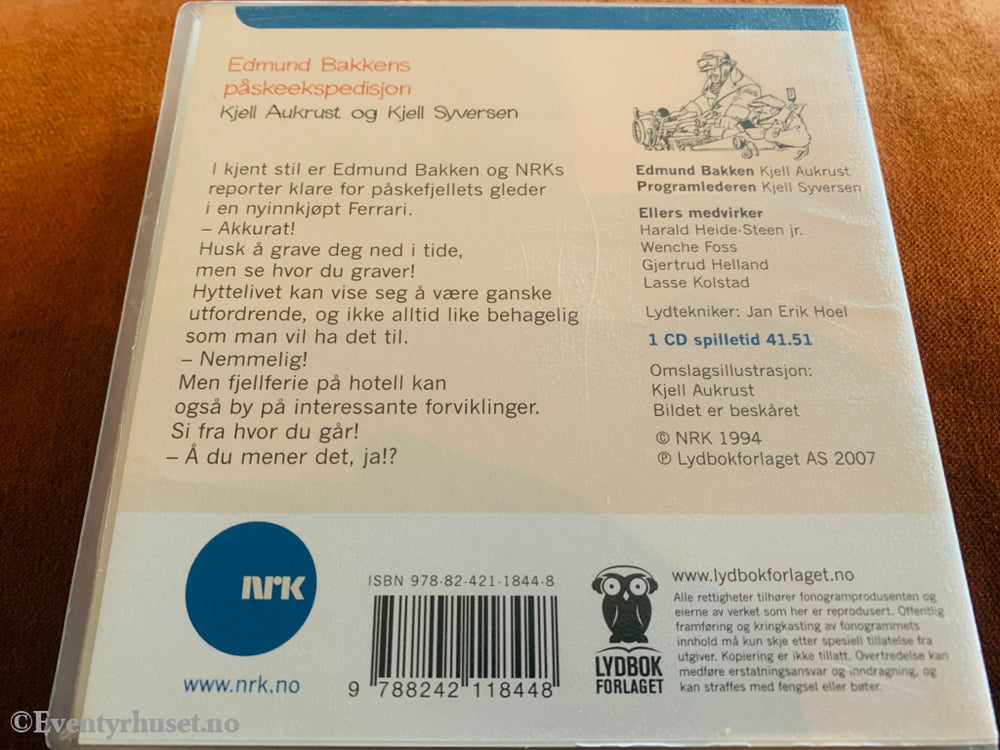 Kjell Aukrust og Kjell Syversen. Edmund Bakkens påskeekspedisjon. 2002. Lydbok på CD.