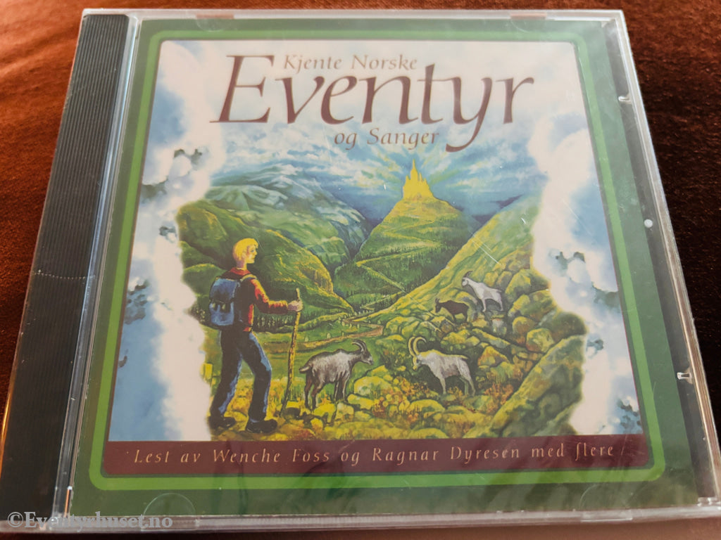 Kjente Norske Eventyr og Sanger. Lydbok på CD. Ny i plast!