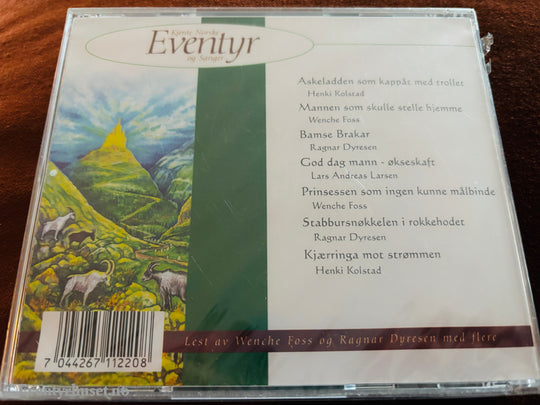 Kjente Norske Eventyr og Sanger. Lydbok på CD. Ny i plast!