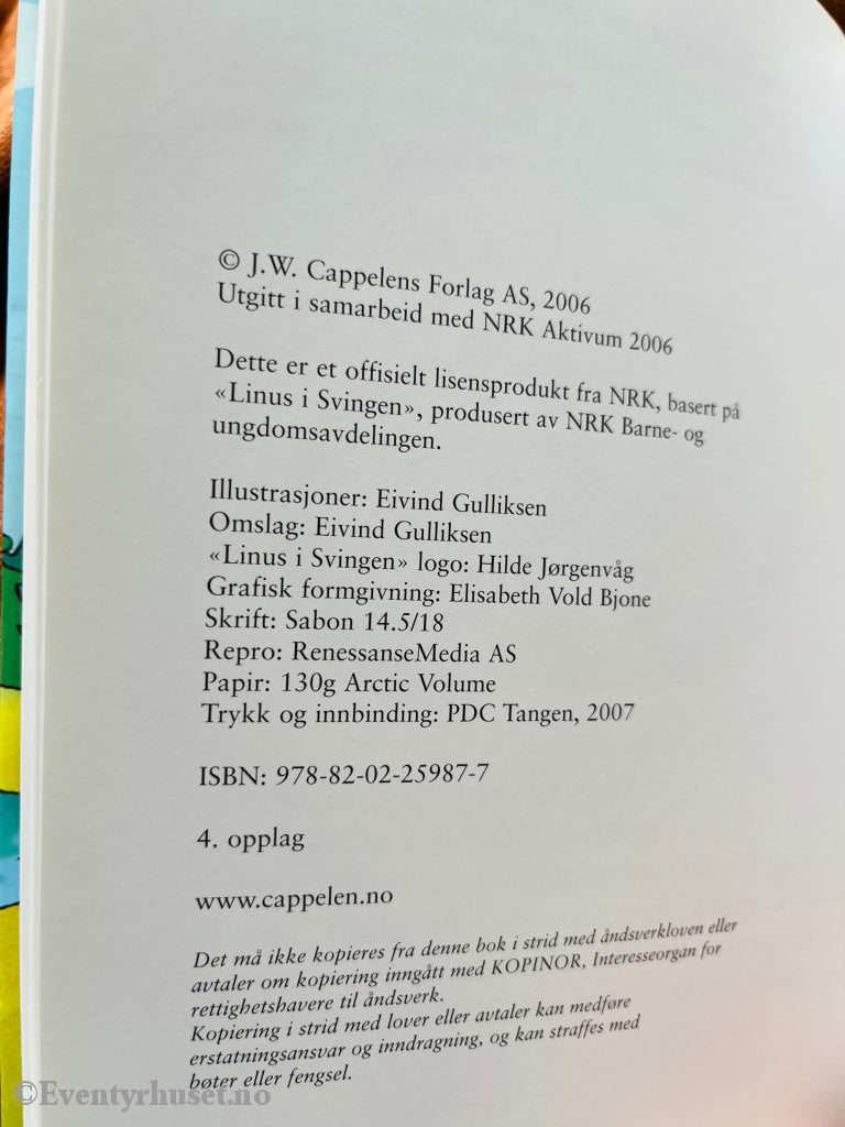 Kjetil Indregard. 2006. Linus I Svingen - Førstemann. Fortelling