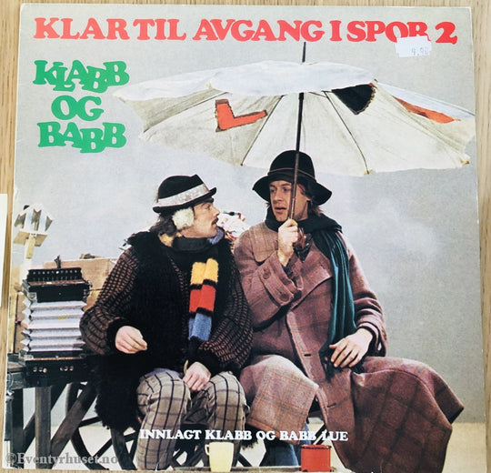 Klabb Og Babb. 1977. Klar Til Avgang I Spor 2. Lp. Lp Plate