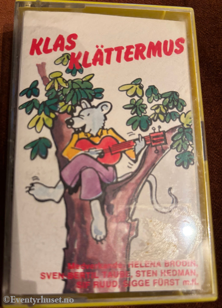 Klas Klättermus. Kassett.