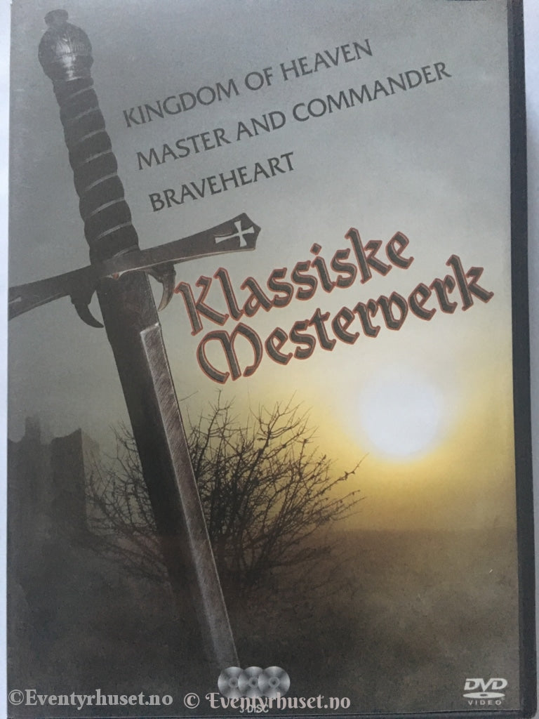 Klassike Mesterverk: Kingdom Of Heaven. Master And Commander. Braveheart. 3 Dvd. Dvd