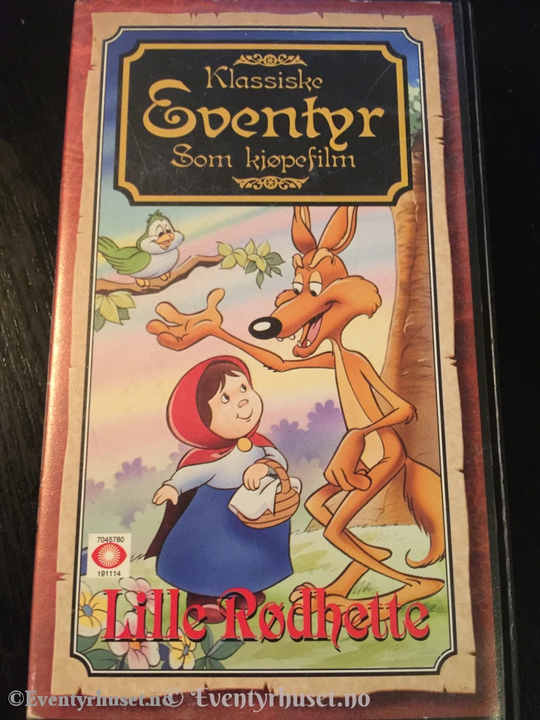 Klassiske Eventyr - Lille Rødhette. 1992. Vhs. Vhs