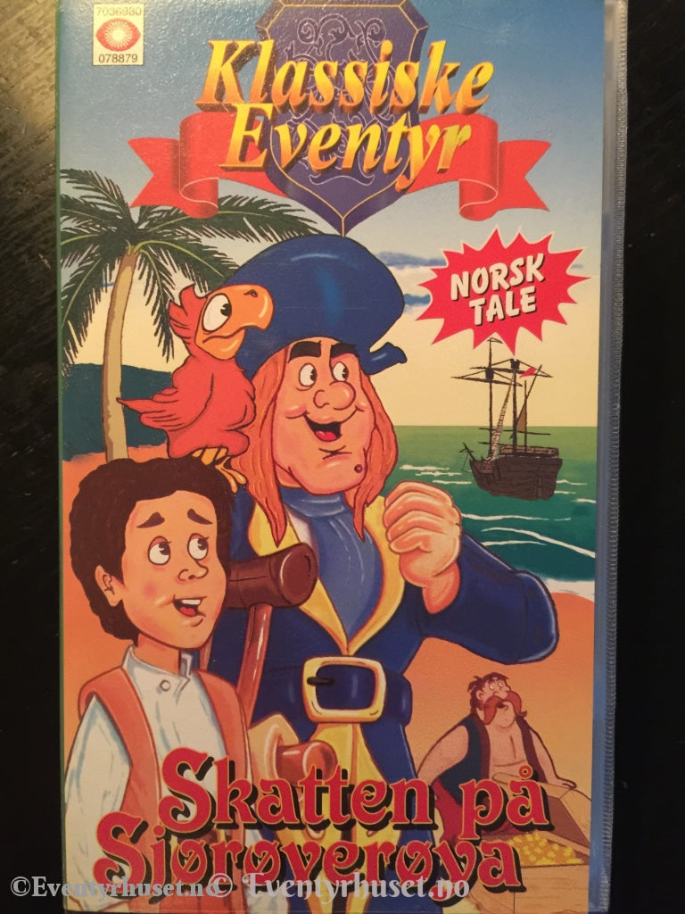 Klassiske Eventyr: Skatten På Sjørøverøya. 1988. Vhs. Vhs