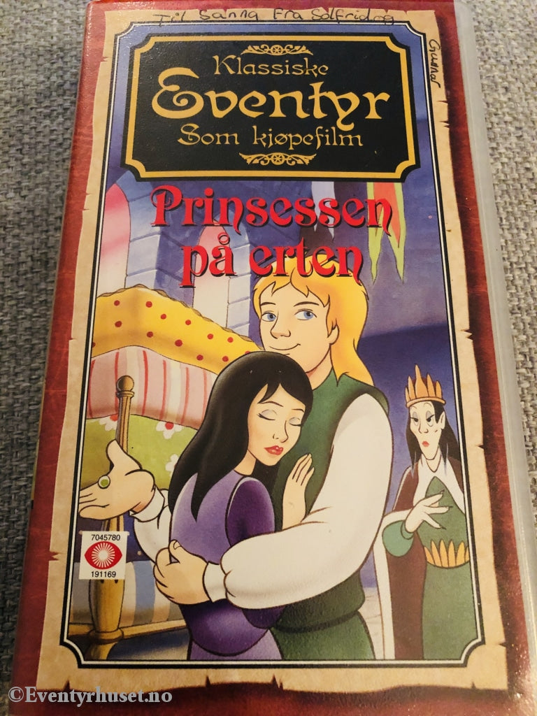 Klassiske Eventyr Som Kjøpefilm. Prinsessen På Eventyr. 1992. Vhs. Vhs