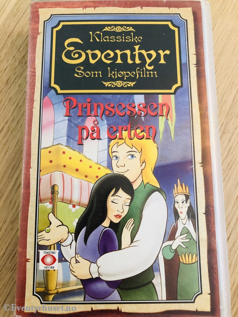 Klassiske Eventyr Som Kjøpefilm. Prinsessen På Erten. 1992. Vhs. Vhs