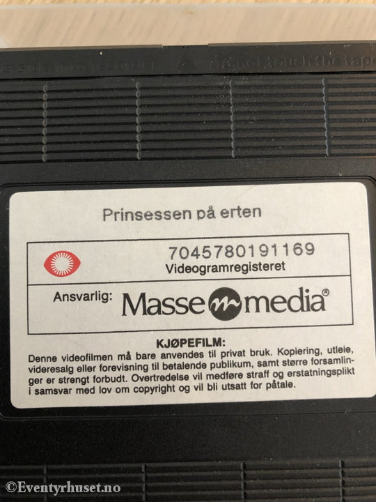 Klassiske Eventyr Som Kjøpefilm. Prinsessen På Erten. 1992. Vhs. Vhs