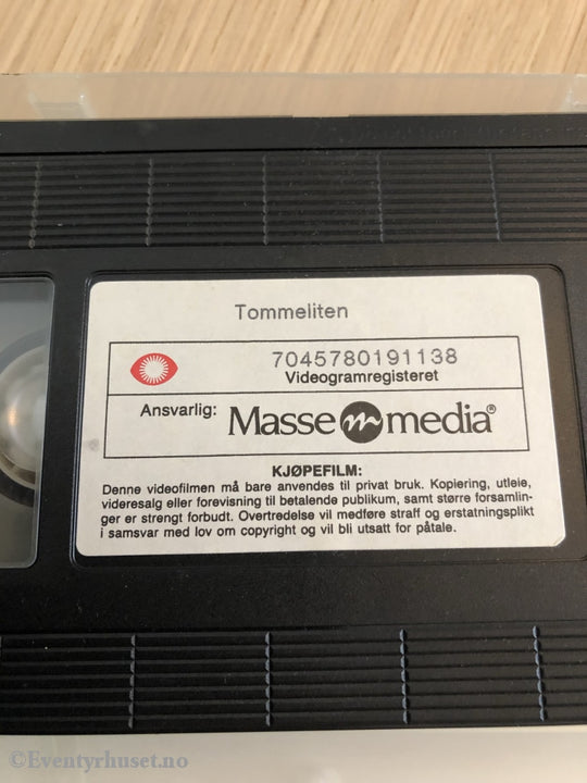 Klassiske Eventyr Som Kjøpefilm. Tommeliten. 1992. Vhs. Vhs