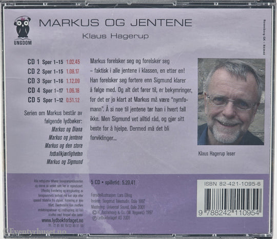 Klaus Hagerup. 2001. Markus og jentene. Lydbok på CD.