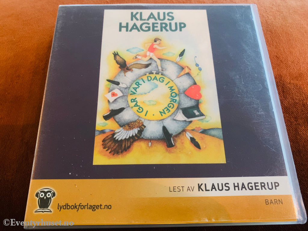 Klaus Hagerup. I går var i dag i morgen. 2000. Lydbok på CD.