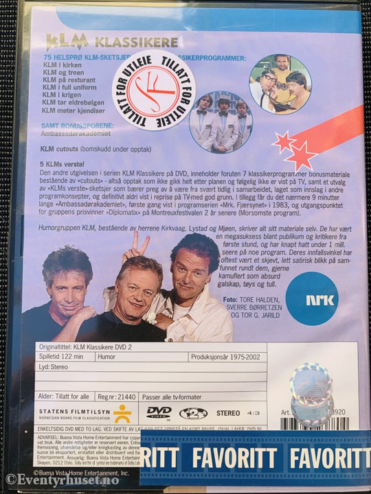 Klm Klassikere 2 (Nrk). Dvd. Dvd